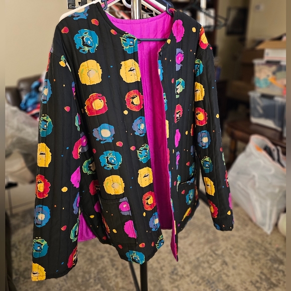 Reversible vintage quilted jacket - Picture 1 of 12